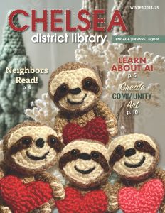 image of four crocheted sloths