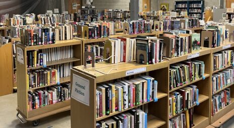image of books on bookshelves