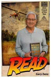 image of Gary Zenz with the word Read on an map background 