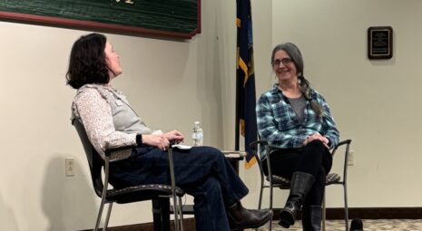 image of Author Ellen Airgood and interviewer Michelle Tuplin