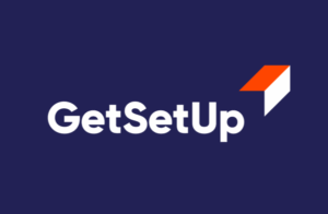 Get Set Up words with rocket logo