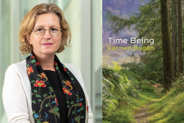 image of Author Carmen Bugan and her book Time Being